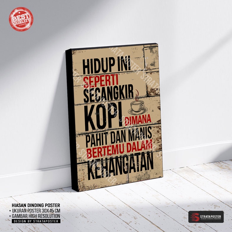Hiasan dinding Poster motivasi Dekorasi ruangan Wall decor 304503ST