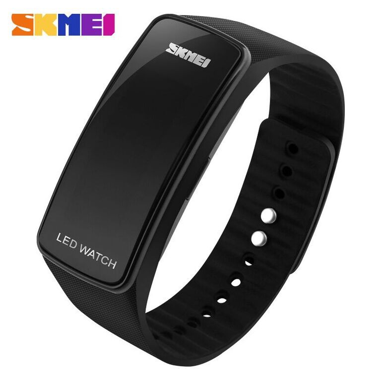 Jam Tangan LED - 1119 - EMWS3BBK Black - SKMEI