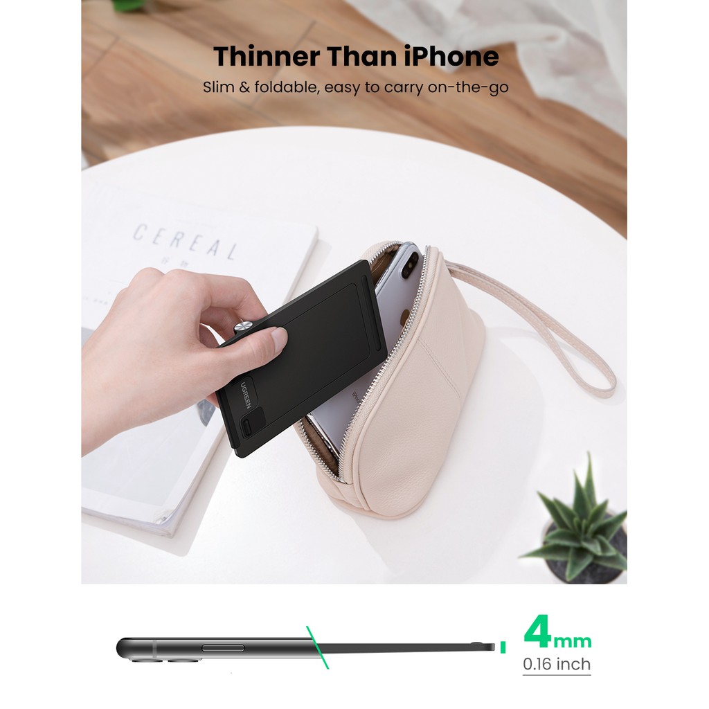 【Stok Produk di Indonesia】SAMSUNG HUAWEI Ugreen Stand Dudukan Handphone Iphone Se 11 Pro Max Xr Xs 8 7 S20 A70 A10 Model Lipat Adjustable