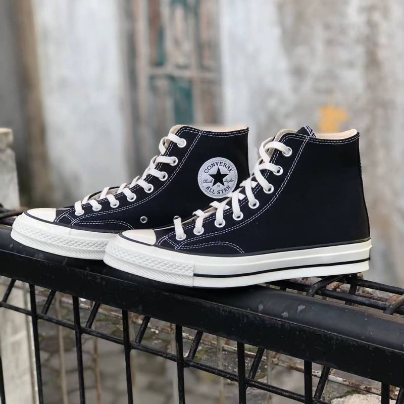 Converse 70s Hi Egret Black White