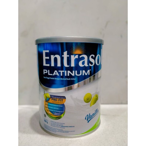 

Entrasol Platinum Vanila 800gr