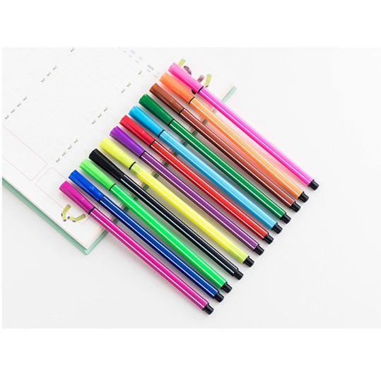 Spidol Warna Warni Impor Simple / Coloring Pen Botol / Pensil Warna Botol / Set Spidol Warna Botol