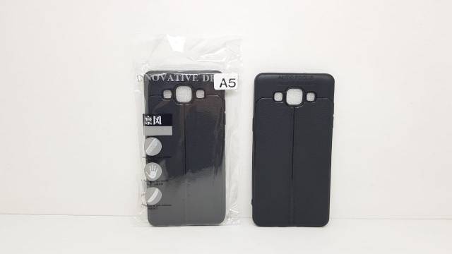 Auto Focus Samsung A5 2015 5.0 inchi Leather Soft Case Samsung A500 AUTOFOCUS Motif Kulit Jeruk