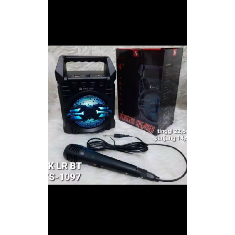 Speaker Bluetooth KTS 1097/1080 + Mic Karaoke