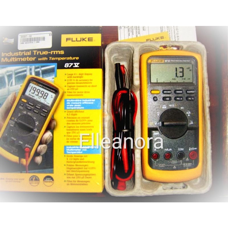 Industrial True RMS Multimeter with Temperature Fluke 87V Original