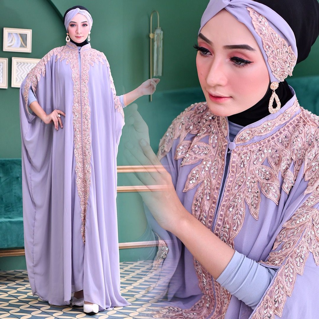 GAMIS KAFTAN BORDIR BAJU KAFTAN GAMIS WANITA KAFTAN JHORDA