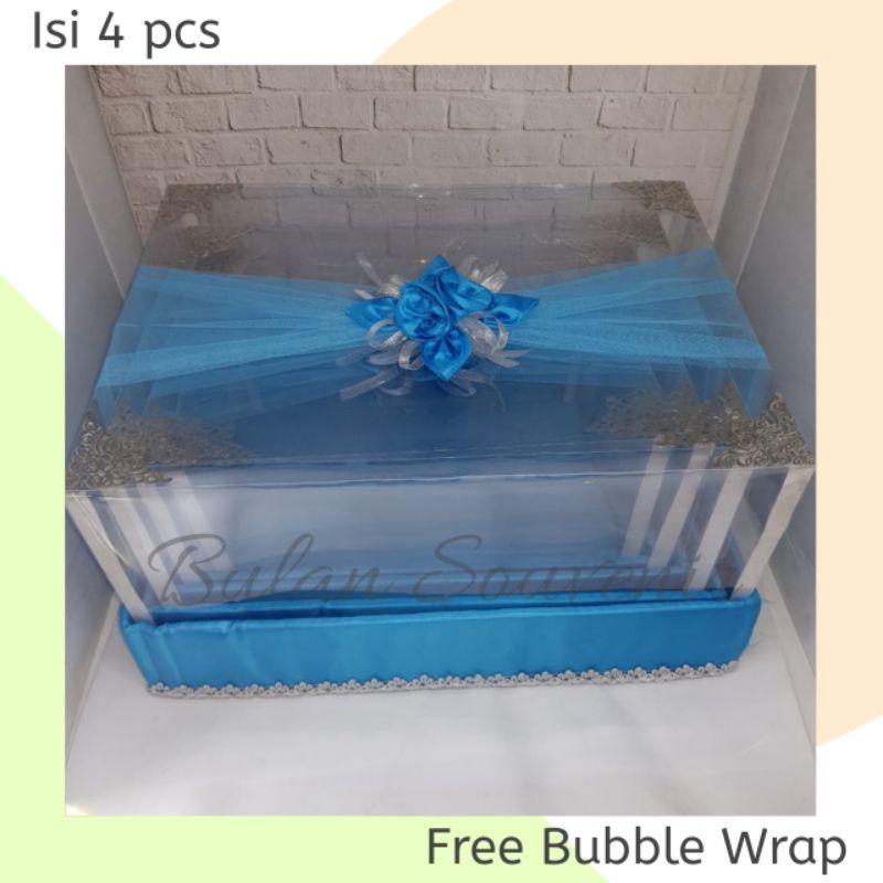 

Box/kotak hantaran seserahan Tile Biru tomi