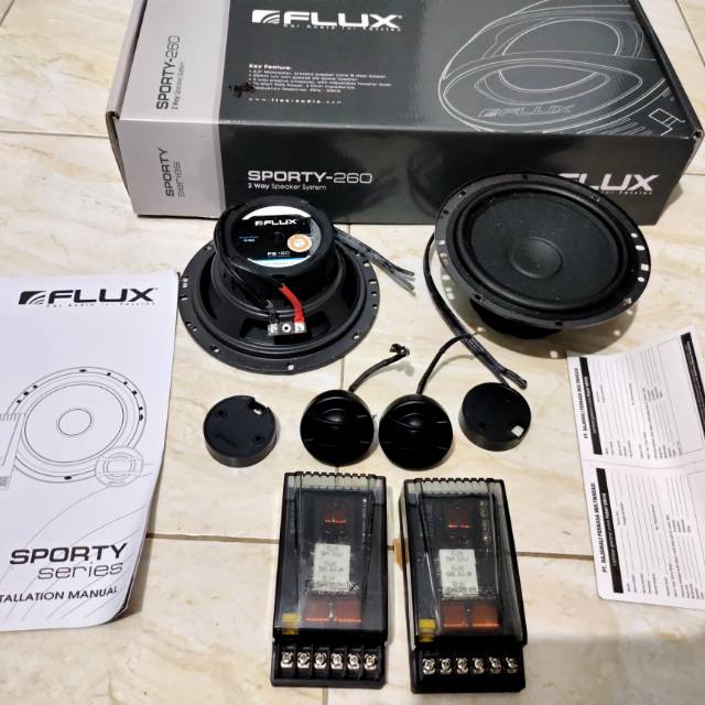 Flux Sporty 260 Speaker split 2 ways