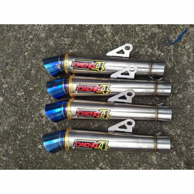 Knalpot Daeng segi 6 full set Beat Vario Mio Scoopy Nmax Pcx Aerox dll