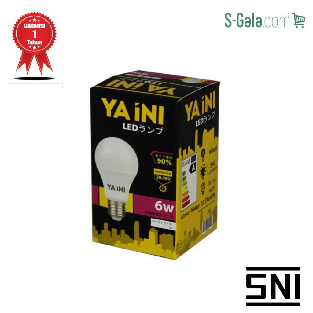 Lampu LED Yaini 6watt (6w)
