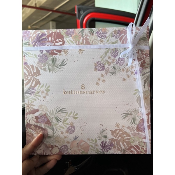 Buttonscarves Tropicale Extended MALA WHITE