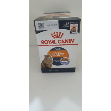 ROYAL CANIN INTENSE BEAUTY JELLY POUCH 85GR 12PCS (1BOX)