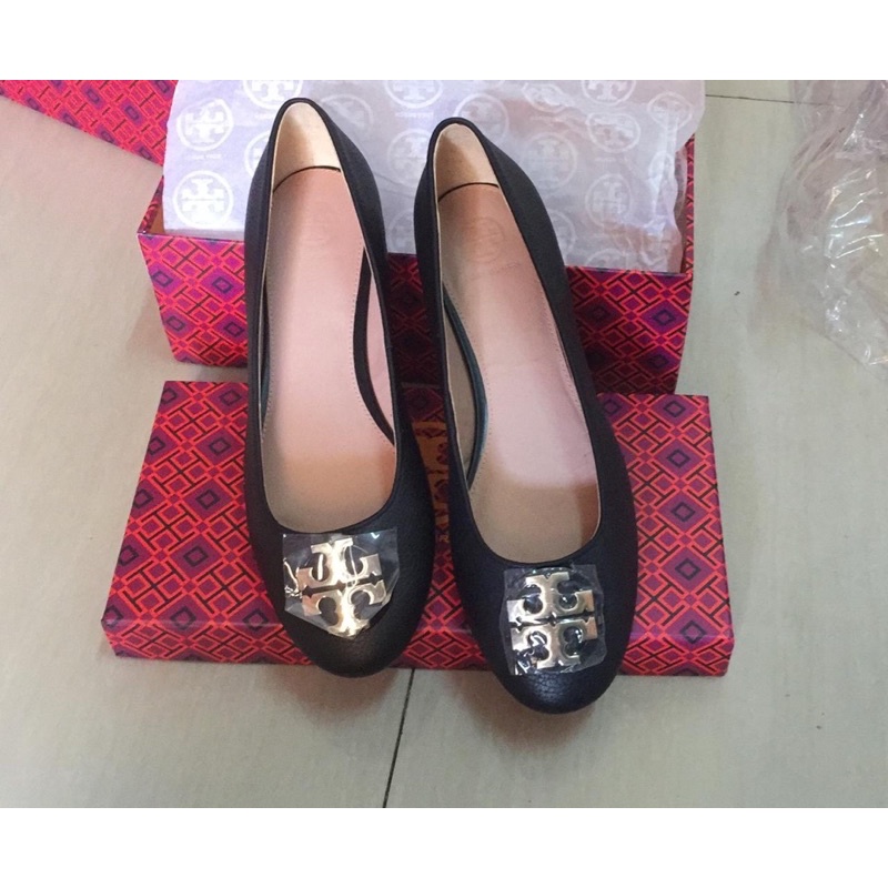 PREMIUM Q TORY BURCH SHOES CLAIRE GOLD HW FLATSHOES