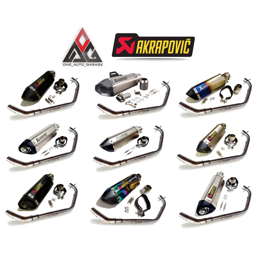 KNALPOT RACING IMPORT AKRAPOVIC FULL SYSTEM CB150 CBR150 CB150NEW VIXION R15 MT15 GSX150 MX KING