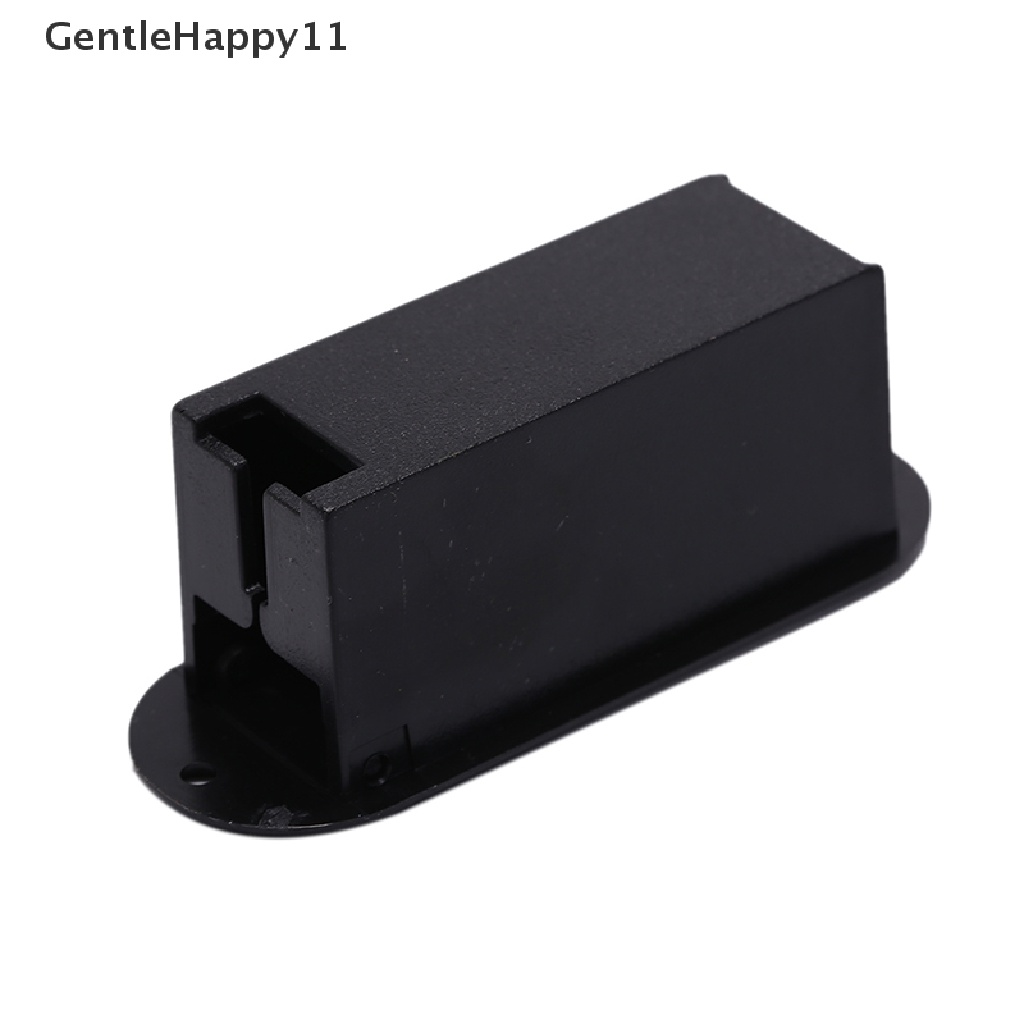 Gentlehappy Kotak holder cover Baterai pickup 9v Hitam Untuk Gitar bass Alat Musik