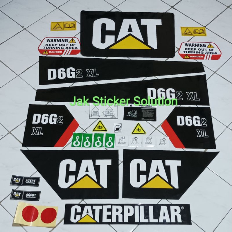 

Stiker Dozer Caterpillar Cat D6G2 XL Sticker Alat Berat