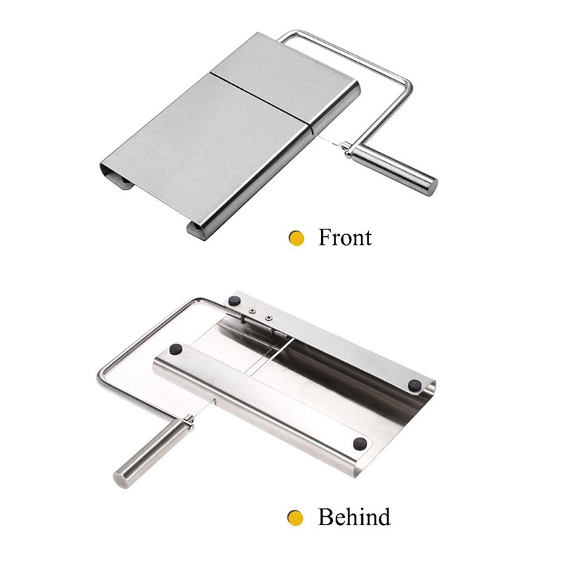 Mi.more Alat Pemotong Keju Stainless Steel/Cheese Cutter/Pemotong Kawat Keju/Papan Irisan Mentega Keju