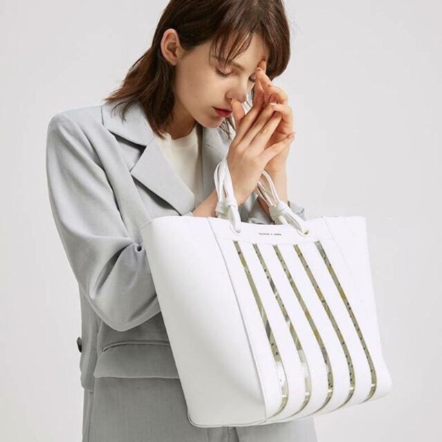 Charles and keith cnk ck large tote bag pouch