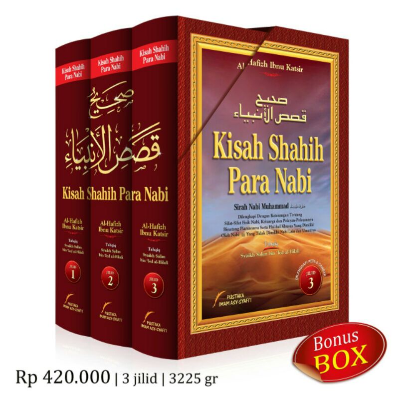 Buku KISAH SHAHIH PARA NABI - Al Hafidz Ibnu Katsir | Pustaka Imam Asy syafi'i