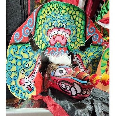 Barongan anak cat semi brush murah gak murahan / barongan mainan / barongan / reog / devil /caplokan