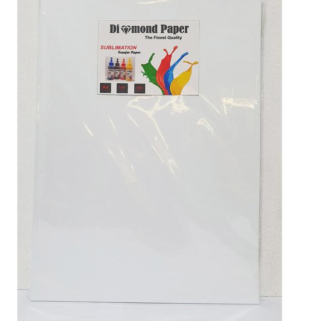 

❄ KERTAS SUBLIM / TRANFER PAPER SUBLIM DIAMOND UKURAN A4 100LEMBAR 100GS ☞