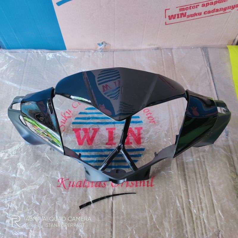 BATOK DEPAN PLUS VISOR SUPRA X 125 HELM IN KYZ HITAM