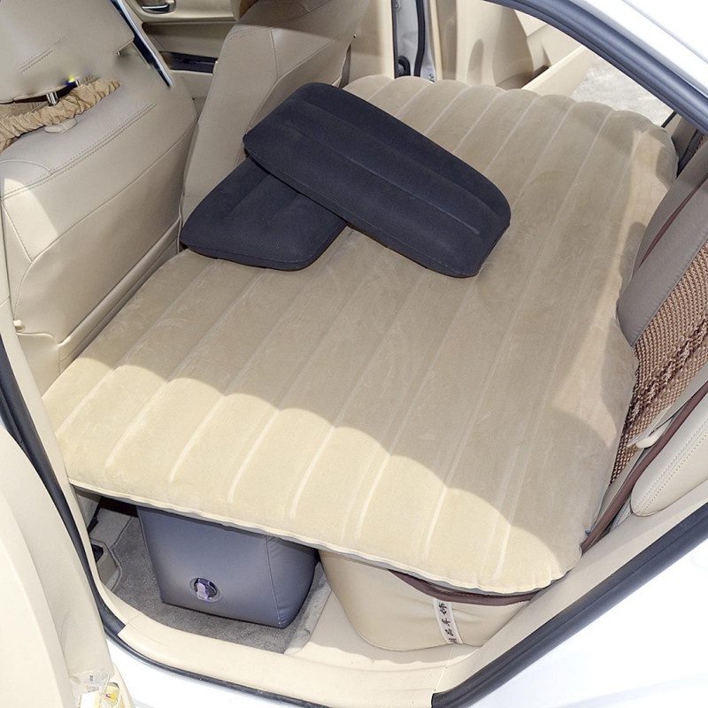 Kasur Mobil Matras Angin Set 2 Bantal Pompa Travel Inflatable Car Bed