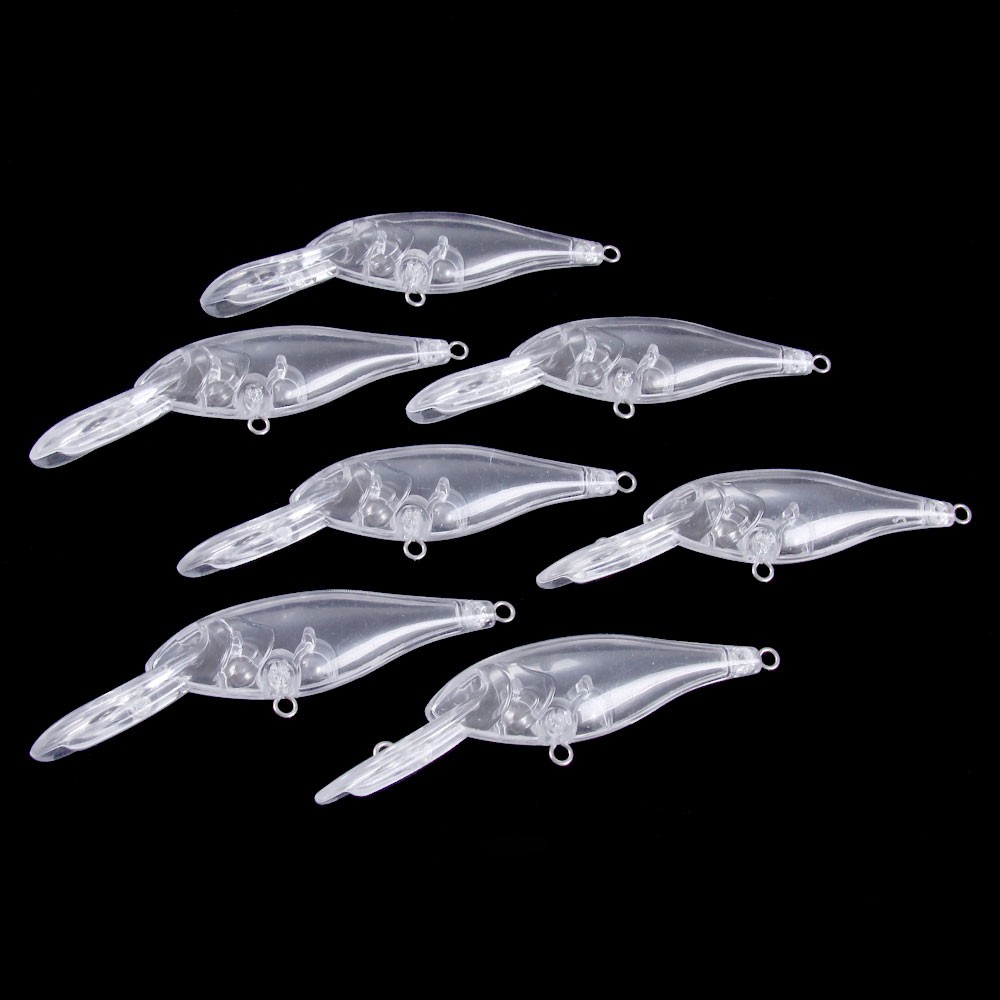 HENGJIA 10PCS/ set 10CM 8.5G umpan Minnow fishing lure Blank Crankbait unpainted Pancing ikan bass bait