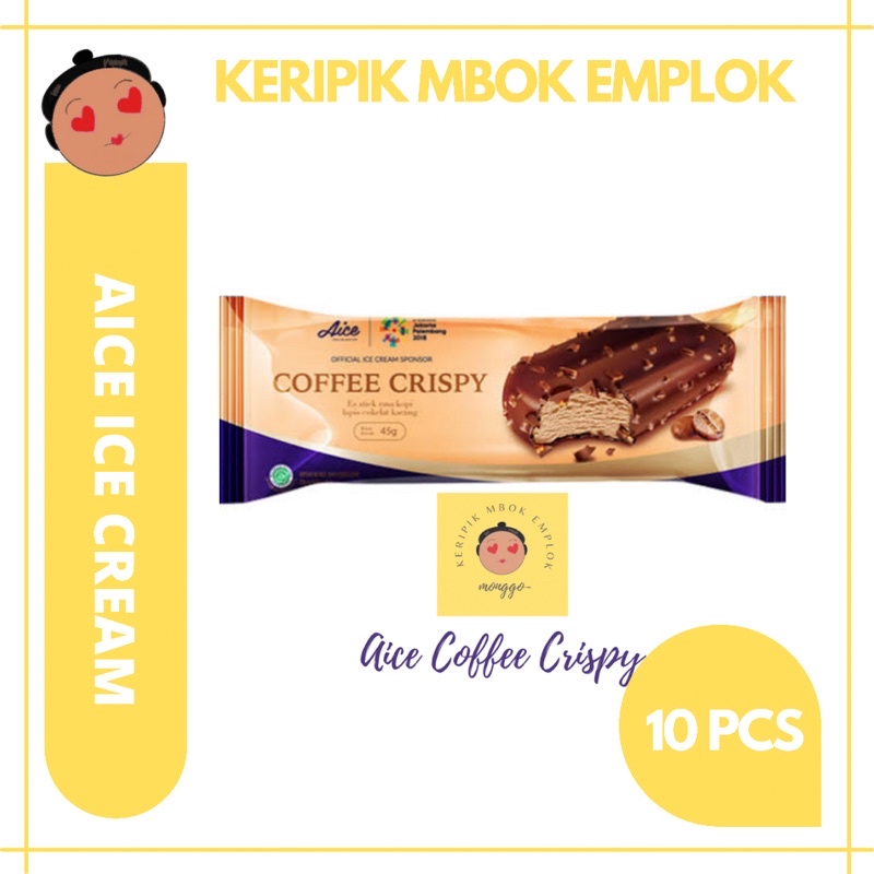 Jual Aice Ice Cream Es Krim Coffee Crispy 45 Gr 10 Pcs Indonesiashopee Indonesia 8421