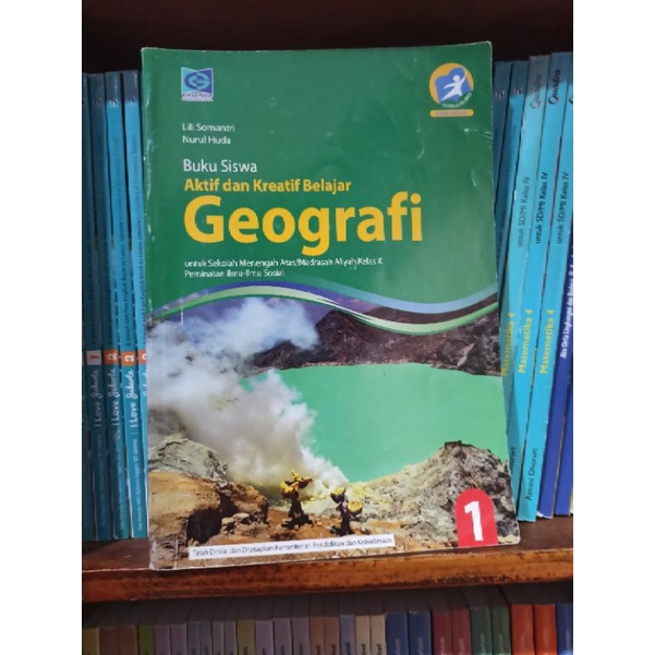 BUKU BEKAS GEOGRAFI KELAS 1 10 X SMA GRAFINDO KURIKULUM 2013