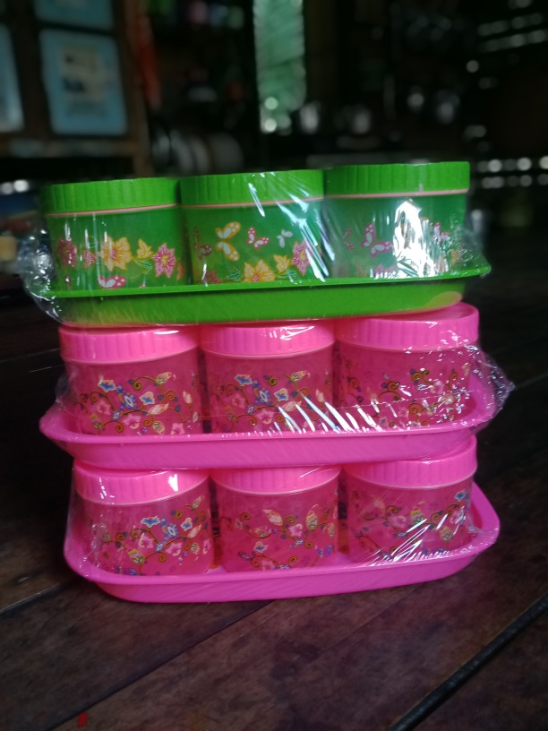 Bg04 Toples Calista Tonam Set 7 In 1 Wadah Kue Lebaran