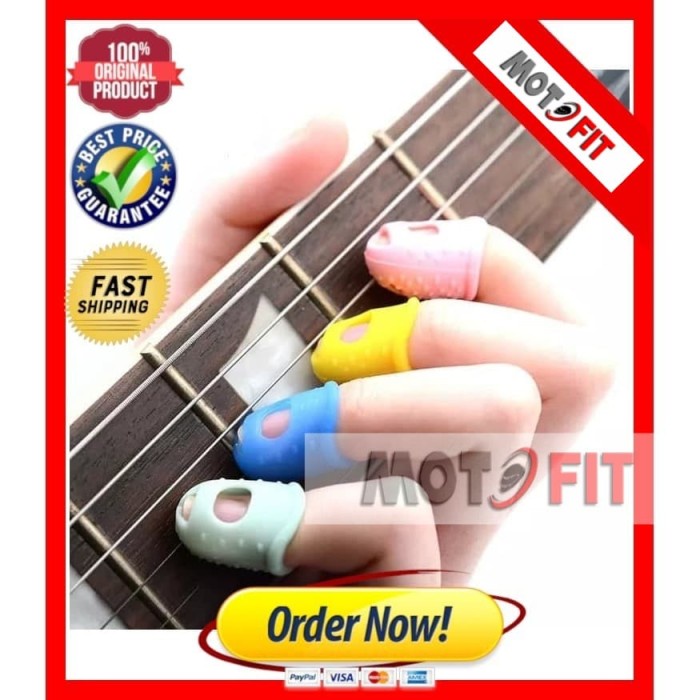 QUALITY Pelindung Jari gitar silikon cover jari / FINGER GUITAR PROTECTOR