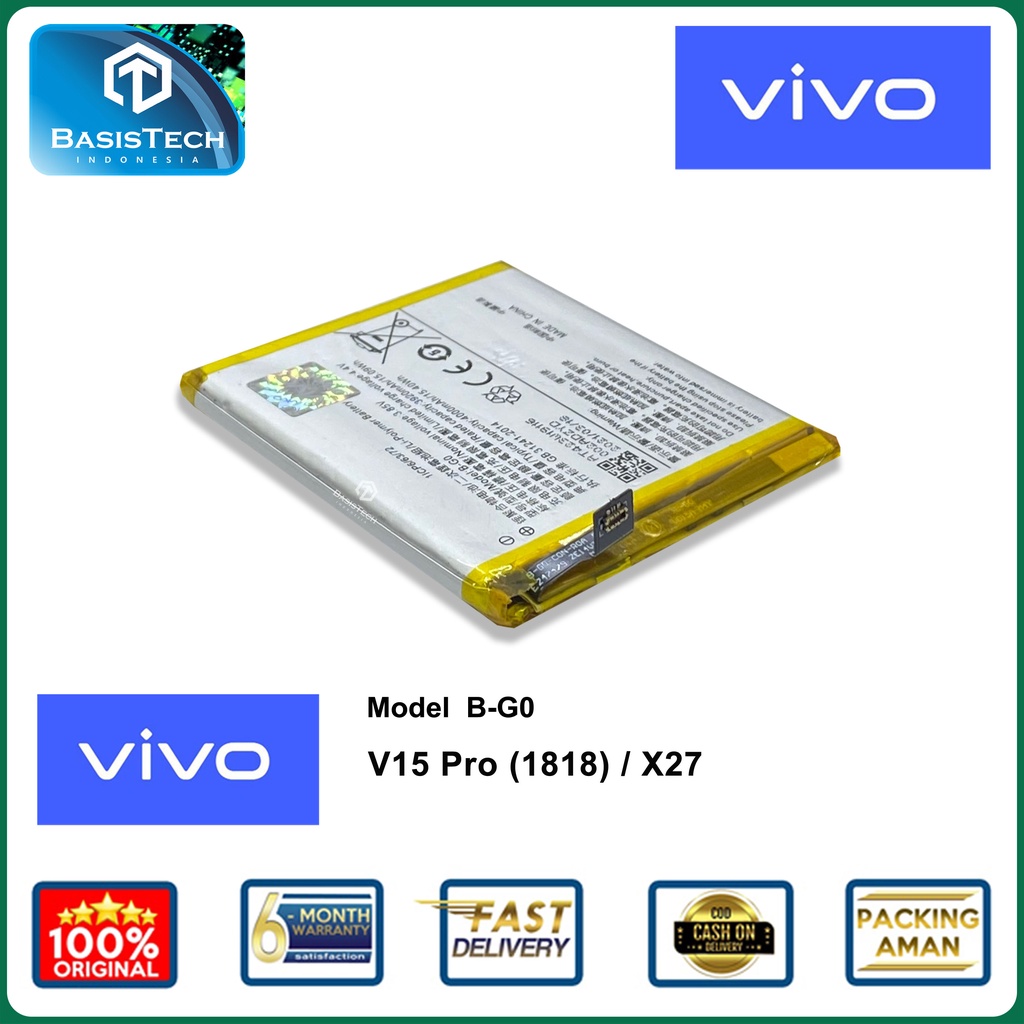 BATERAI VIVO V15 Pro - BATERAI VIVO 1818 - VIVO X27 - B-G0 - ORI