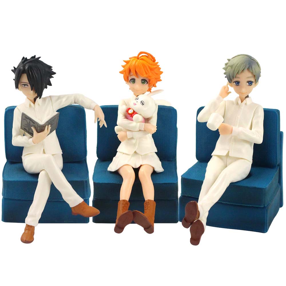 QUINTON Collectible Emma Action Figurine Miniatures Anime Model Figure Model Toys Norman Collection Model Desktop Decorations PVC Emma Home Ornaments The Promised Neverland