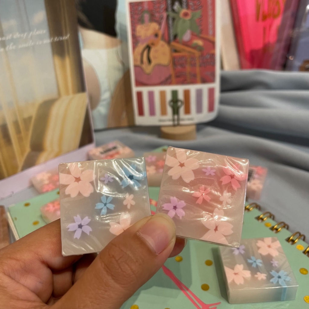 

PENGHAPUS CHERRY BLOSSOM ER 124 UNIK LUCU ERASER HAPUSAN READY GROSIR COD MURAH
