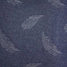 Kain Jacquard Denim/Jeans Motif Batik_SG_1418