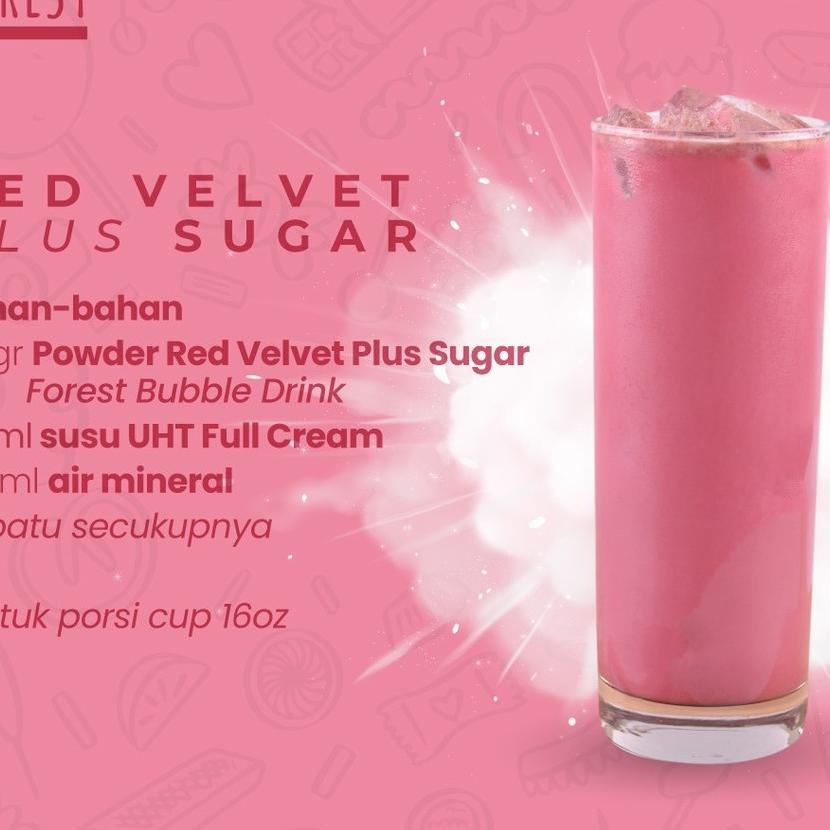 

Terupdate↕ Bubuk Minuman RED VELVET Powder 1000g PLUS GULA - Forest Bubble Drink 48 ↕