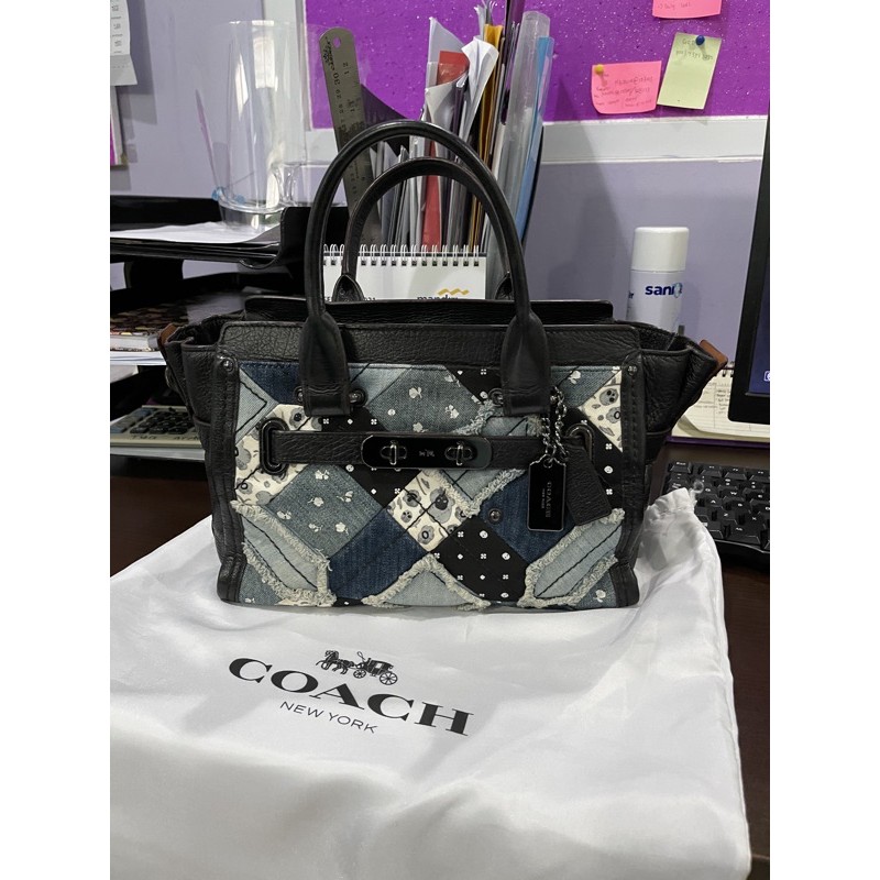 Coach Swagger Denim 27 satchel
