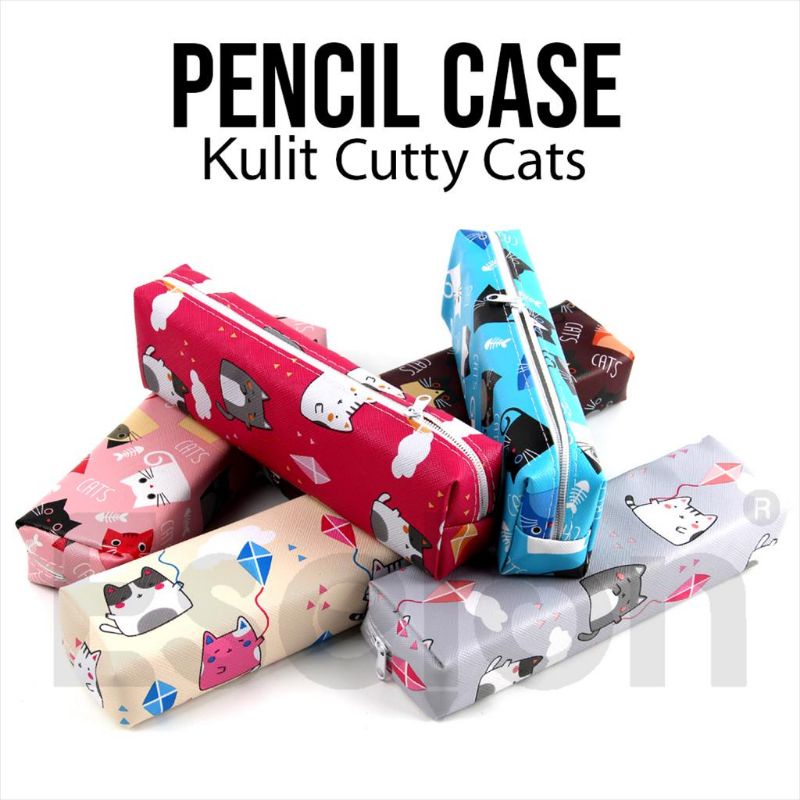 

Tempat Pensil kulit cat Fancy / kotak pensil kucing lucu