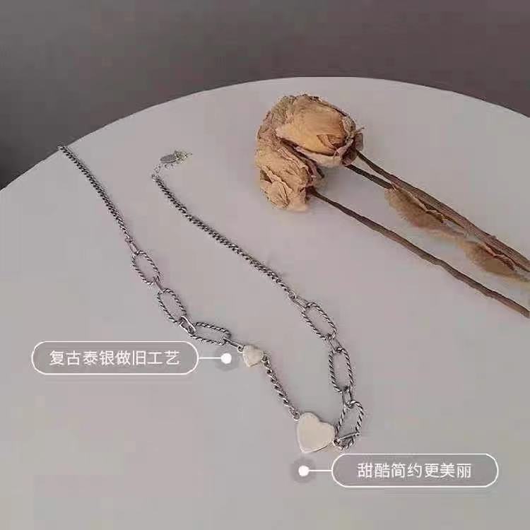 CINTA titanium baja kalung wanita niche desain kalung ornamen liontin ins angin dingin kalung lionti