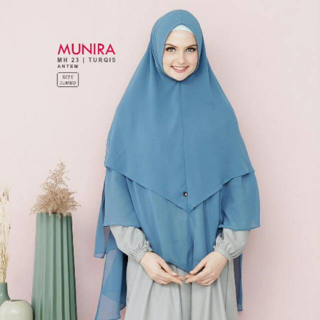 HIJAB INSTAN  / MUNIRA MH23 ORI  / WARNA TURQIS