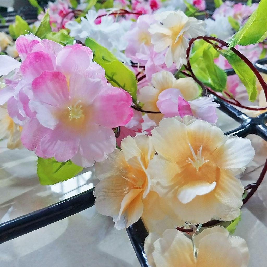 Bunga Sakura Hias Tanaman Plastik Ornamen Pajangan Dekorasi Rumah Bunga Imitasi Palsu Artificial Plant Flower Satu7an PBP66