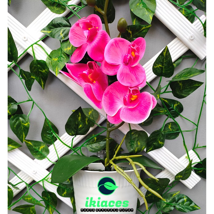 RB BUNGA ANGGREK ARTIFICIAL BUNGA ARTIFISIAL BUNGA POT DINDING ANGGREK HIAS BUNGA PLASTIK BUNGA