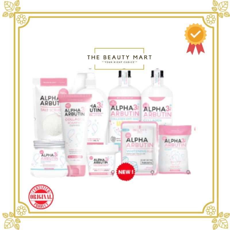 [BPOM] Alpha Arbutin Series | Collagen Lotion | Soap |Whitening Plus|Collagen Foaming Cleanser|Scrub