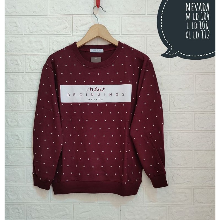 Sweater nevada cewek ori brand matahari