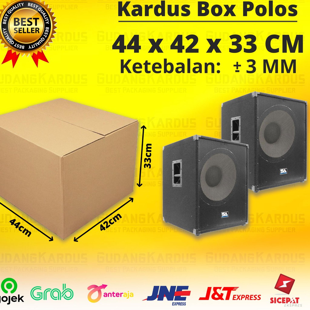 

READY BOSKYU KARDUS KARTON BOX POLOS JUMBO BESAR UKURAN 44x42x33 CM