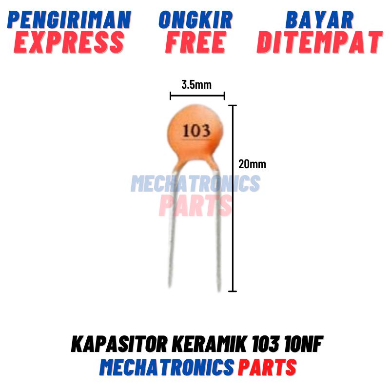 [PAS-9049] CAPASITOR CERAMIC 10 nf KAPASITOR KERAMIK 103 10 nf 50V 50 V CAPASITOR