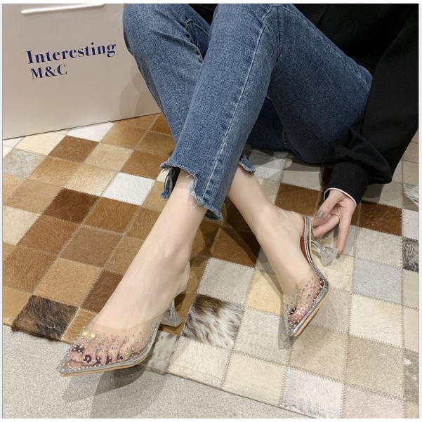 Korean Transparent Glass Heels / Sepatu Hak Wanita C129- 0206 -002