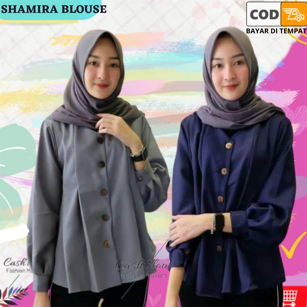 Blouse Atasan Wanita Blouse Baju  Remaja  Fashion Muslim  