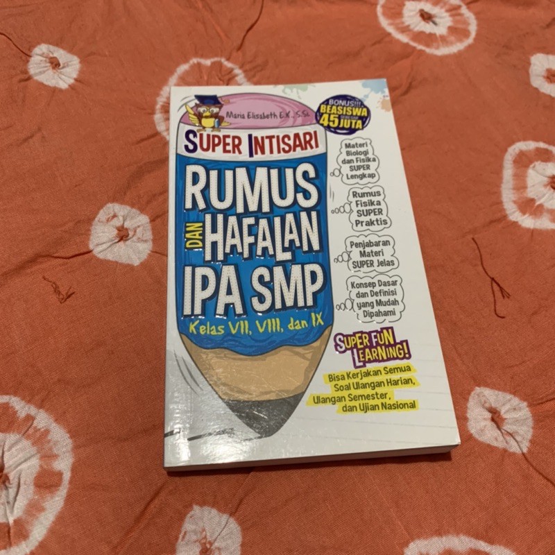 [PRELOVED] Buku rumus dan hafalan ipa SMP